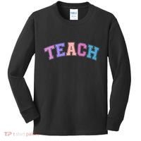 Cute Sporty Teach Logo Kids Long Sleeve Shirt thumb 0