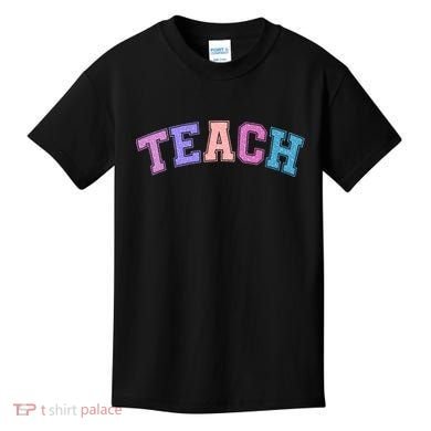 Cute Sporty Teach Logo Kids T-Shirt