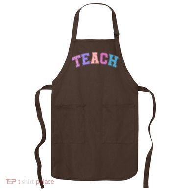 Cute Sporty Teach Logo Apron