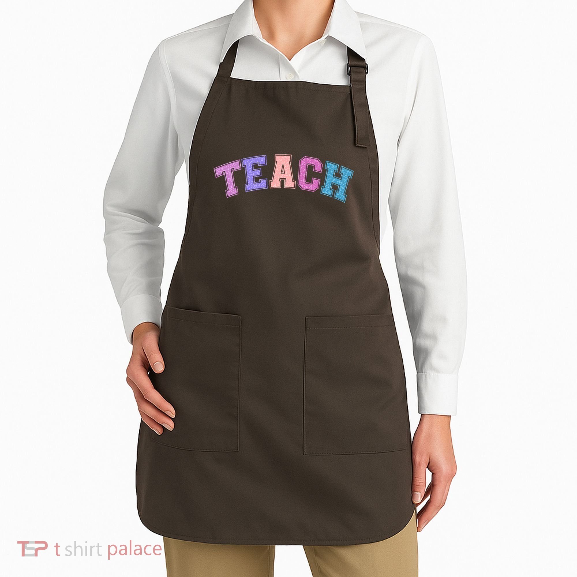 Cute Sporty Teach Logo Apron
