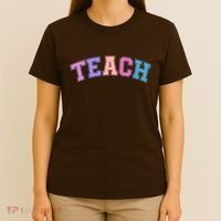 Cute Sporty Teach Logo T-Shirt thumb 4