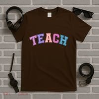 Cute Sporty Teach Logo T-Shirt thumb 5