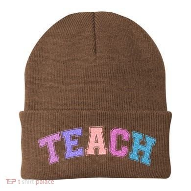 Cute Sporty Teach Logo Beanie