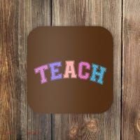 Cute Sporty Teach Logo Coaster thumb 0