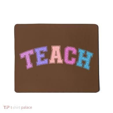 Cute Sporty Teach Logo Mousepad