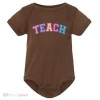 Cute Sporty Teach Logo Baby Bodysuit thumb 0