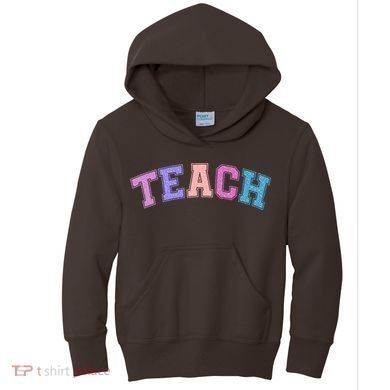 Cute Sporty Teach Logo Kids Hoodie
