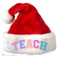 Cute Sporty Teach Logo Santa Hat thumb 0
