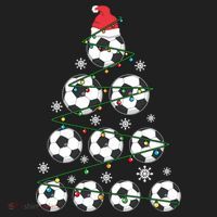 Christmas Soccer Tree Holiday Gift Sport Lover Soccer Player Great Gift Beanie thumb 2