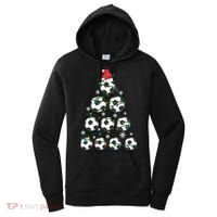 Christmas Soccer Tree Holiday Gift Sport Lover Soccer Player Great Gift Women's Hoodie thumb 0