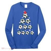 Christmas Soccer Tree Holiday Gift Sport Lover Soccer Player Great Gift Long Sleeve Shirt thumb 0