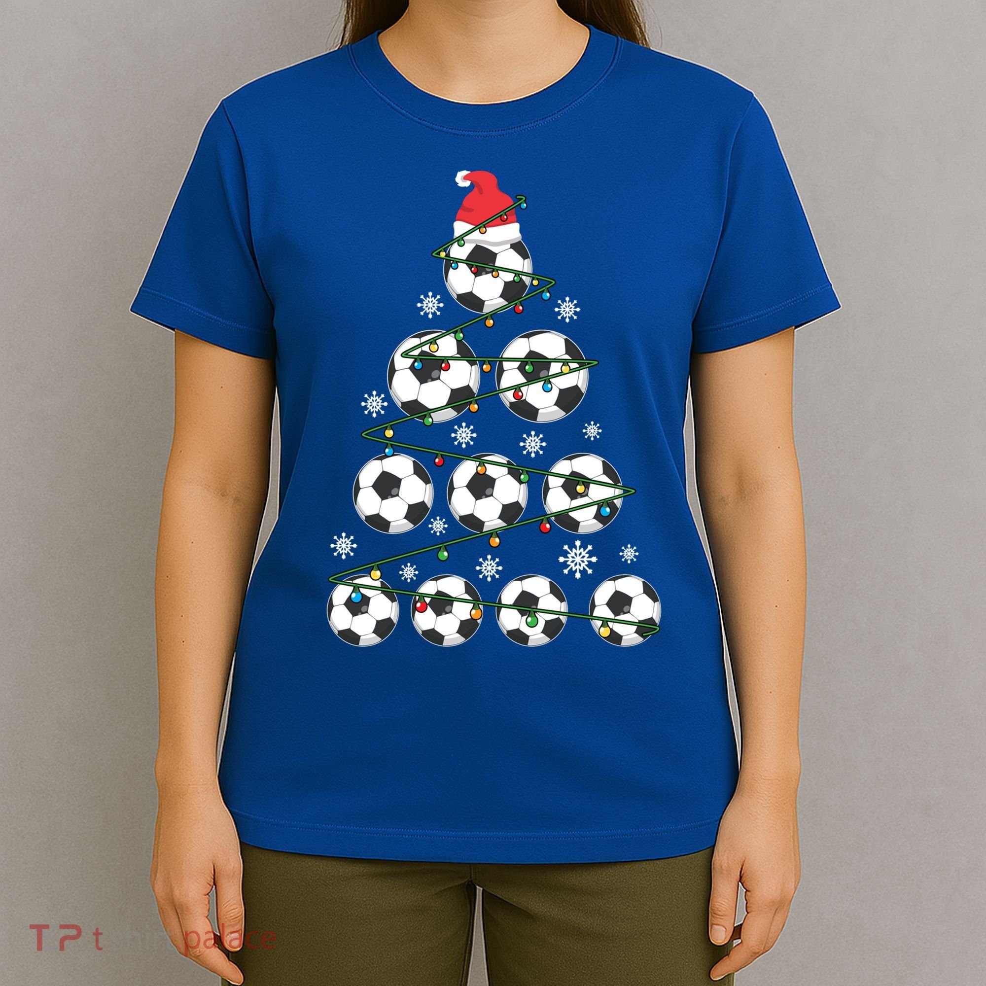 Christmas Soccer Tree Holiday Gift Sport Lover Soccer Player Great Gift T-Shirt