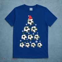 Christmas Soccer Tree Holiday Gift Sport Lover Soccer Player Great Gift T-Shirt thumb 5