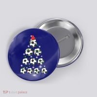 Christmas Soccer Tree Holiday Gift Sport Lover Soccer Player Great Gift Button thumb 0