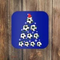 Christmas Soccer Tree Holiday Gift Sport Lover Soccer Player Great Gift Coaster thumb 0