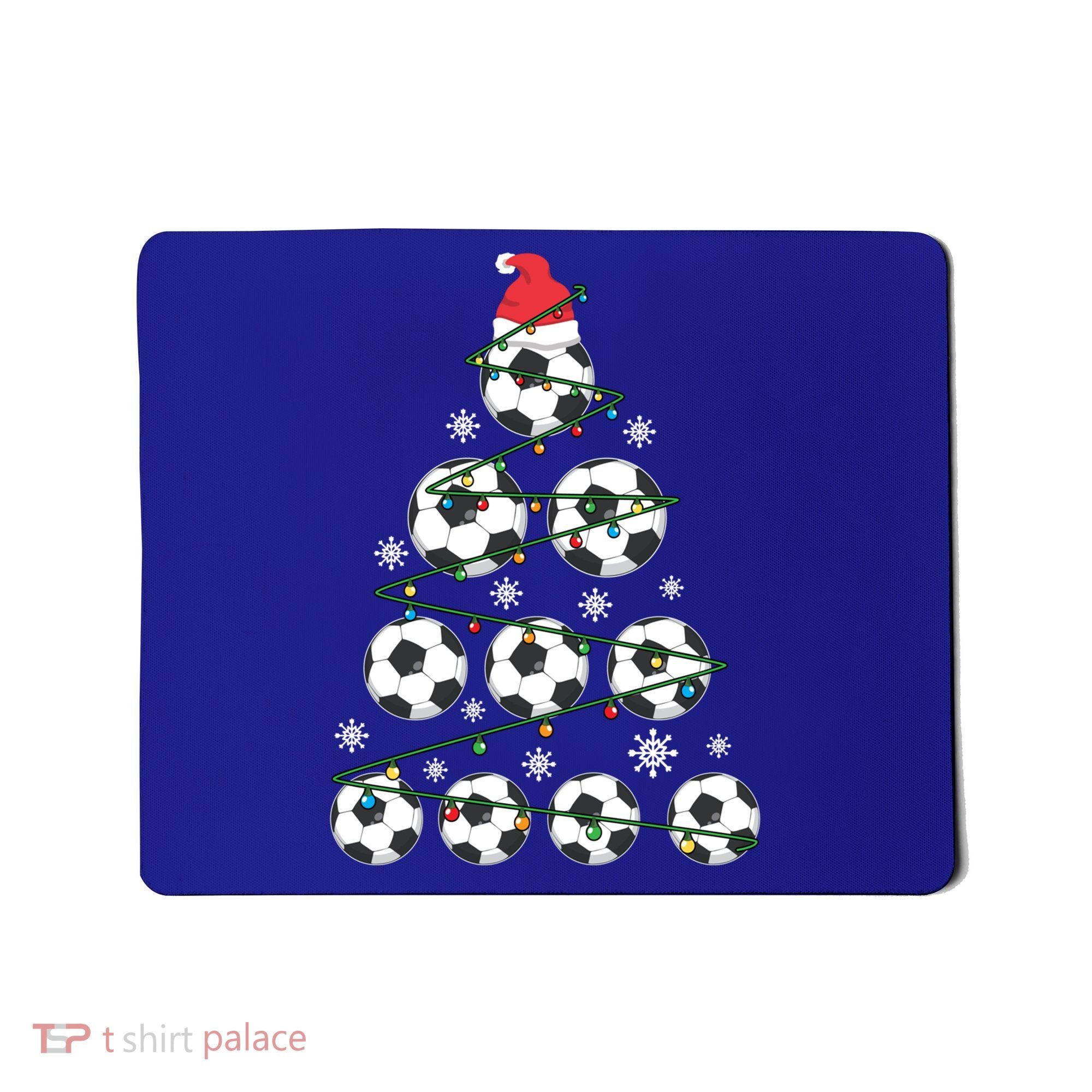 Christmas Soccer Tree Holiday Gift Sport Lover Soccer Player Great Gift Mousepad