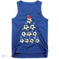 Christmas Soccer Tree Holiday Gift Sport Lover Soccer Player Great Gift Tank Top thumb 0