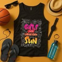 Cute Summer Time Girls Just Wanna Have Sun Tank Top thumb 4