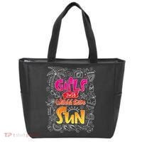 Cute Summer Time Girls Just Wanna Have Sun Tote Bag thumb 0