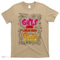 Cute Summer Time Girls Just Wanna Have Sun T-Shirt thumb 0