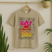Cute Summer Time Girls Just Wanna Have Sun T-Shirt thumb 2