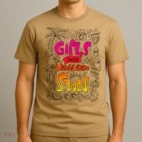Cute Summer Time Girls Just Wanna Have Sun T-Shirt thumb 3