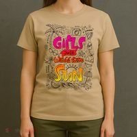 Cute Summer Time Girls Just Wanna Have Sun T-Shirt thumb 4