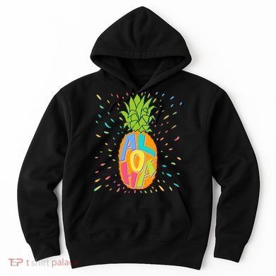 Colorful Summer Time Hawaiian Aloha Pineapple Hoodie