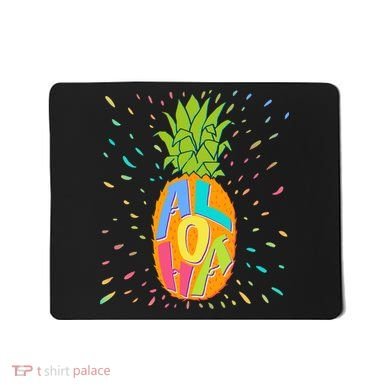 Colorful Summer Time Hawaiian Aloha Pineapple Mousepad