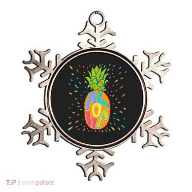 Colorful Summer Time Hawaiian Aloha Pineapple Ornament