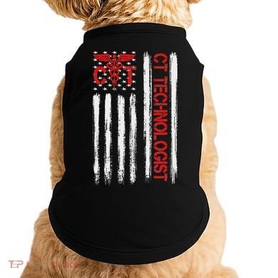 Ct Scan Technologist American Flag Patriotic Radiology Doggie Tank