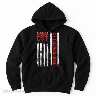 Ct Scan Technologist American Flag Patriotic Radiology Hoodie