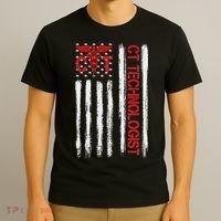 Ct Scan Technologist American Flag Patriotic Radiology T-Shirt thumb 3