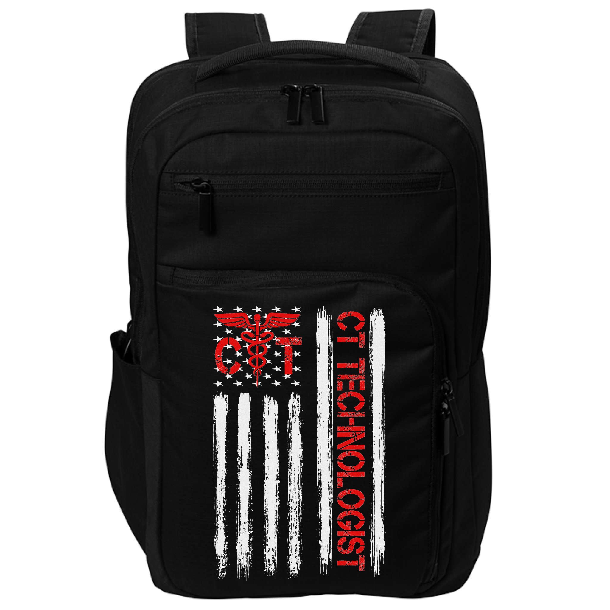 Ct Scan Technologist American Flag Patriotic Radiology Impact Tech Backpack