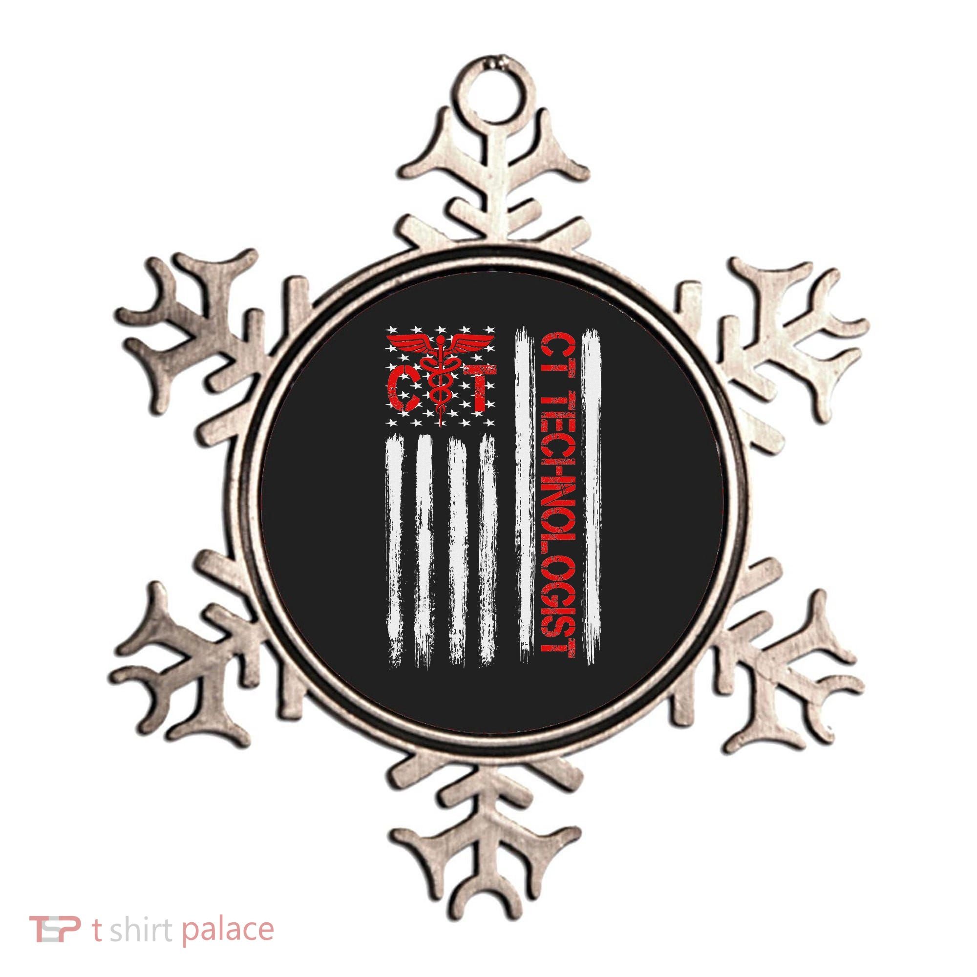 Ct Scan Technologist American Flag Patriotic Radiology Ornament