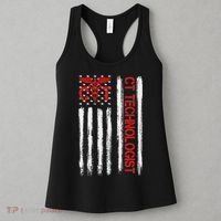 Ct Scan Technologist American Flag Patriotic Radiology Women's Tank Top thumb 3