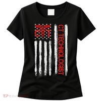 Ct Scan Technologist American Flag Patriotic Radiology Women's T-Shirt thumb 0