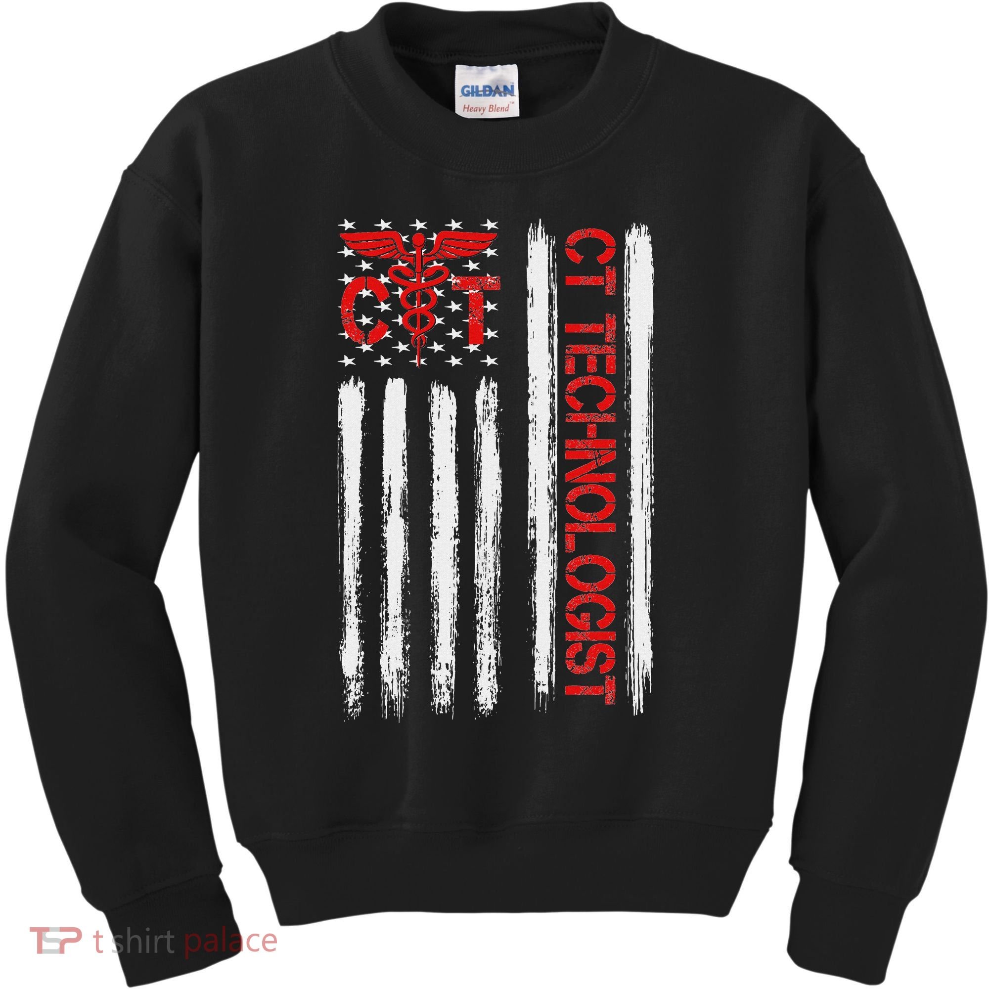 Ct Scan Technologist American Flag Patriotic Radiology Kids Sweatshirt