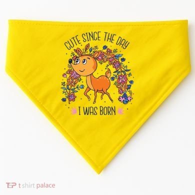 Cute Since The Day I Was Born USA-Made Doggie Bandana