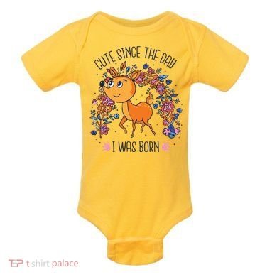 Cute Since The Day I Was Born Baby Bodysuit