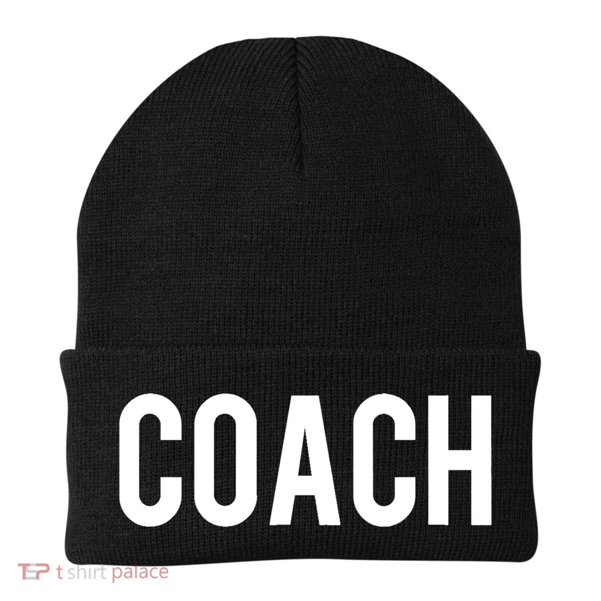 COACH Shirt TShirt For Men & Women Coaches Beanie