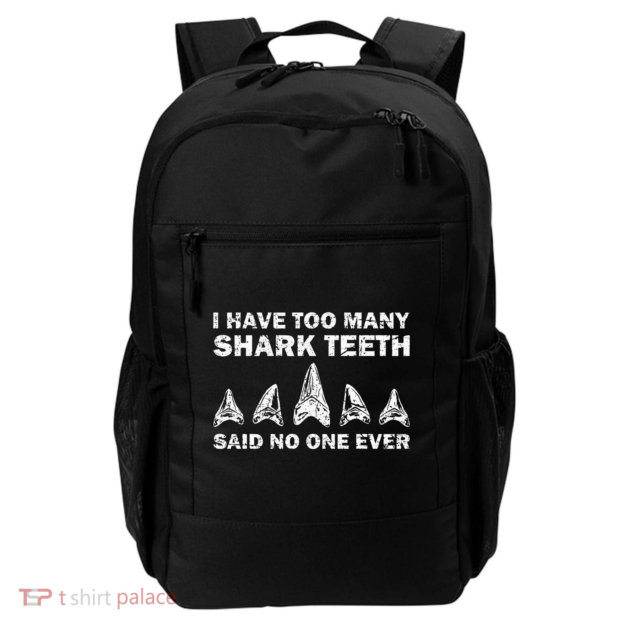 Cool Shark Teeth Collector Gift Funny Shark Teeth Hunting Backpack