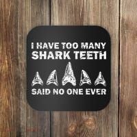 Cool Shark Teeth Collector Gift Funny Shark Teeth Hunting Coaster thumb 0