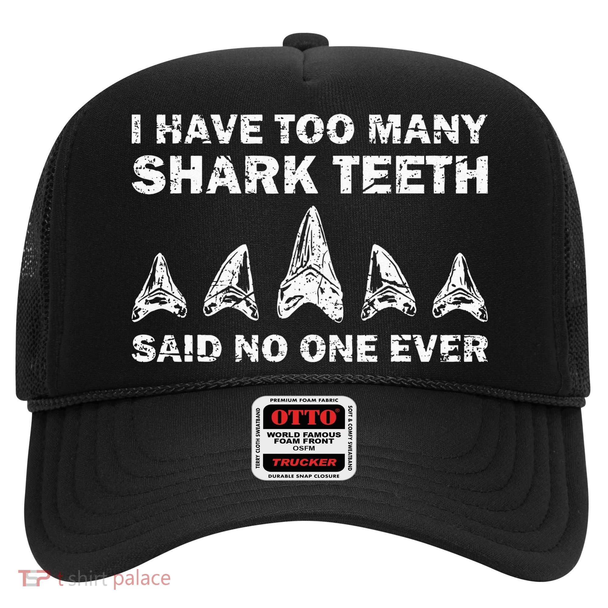 Cool Shark Teeth Collector Gift Funny Shark Teeth Hunting Hat