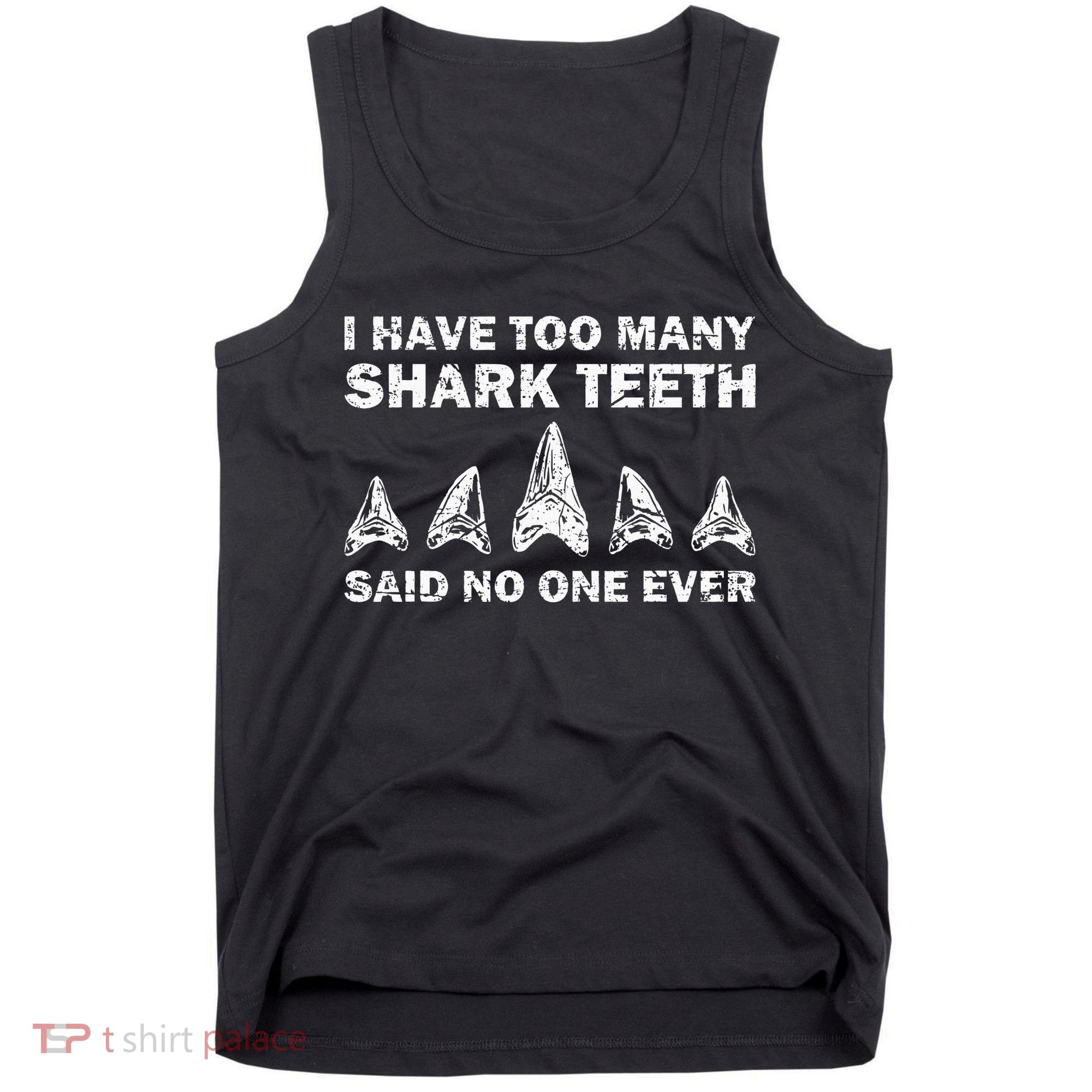 Cool Shark Teeth Collector Gift Funny Shark Teeth Hunting Tank Top