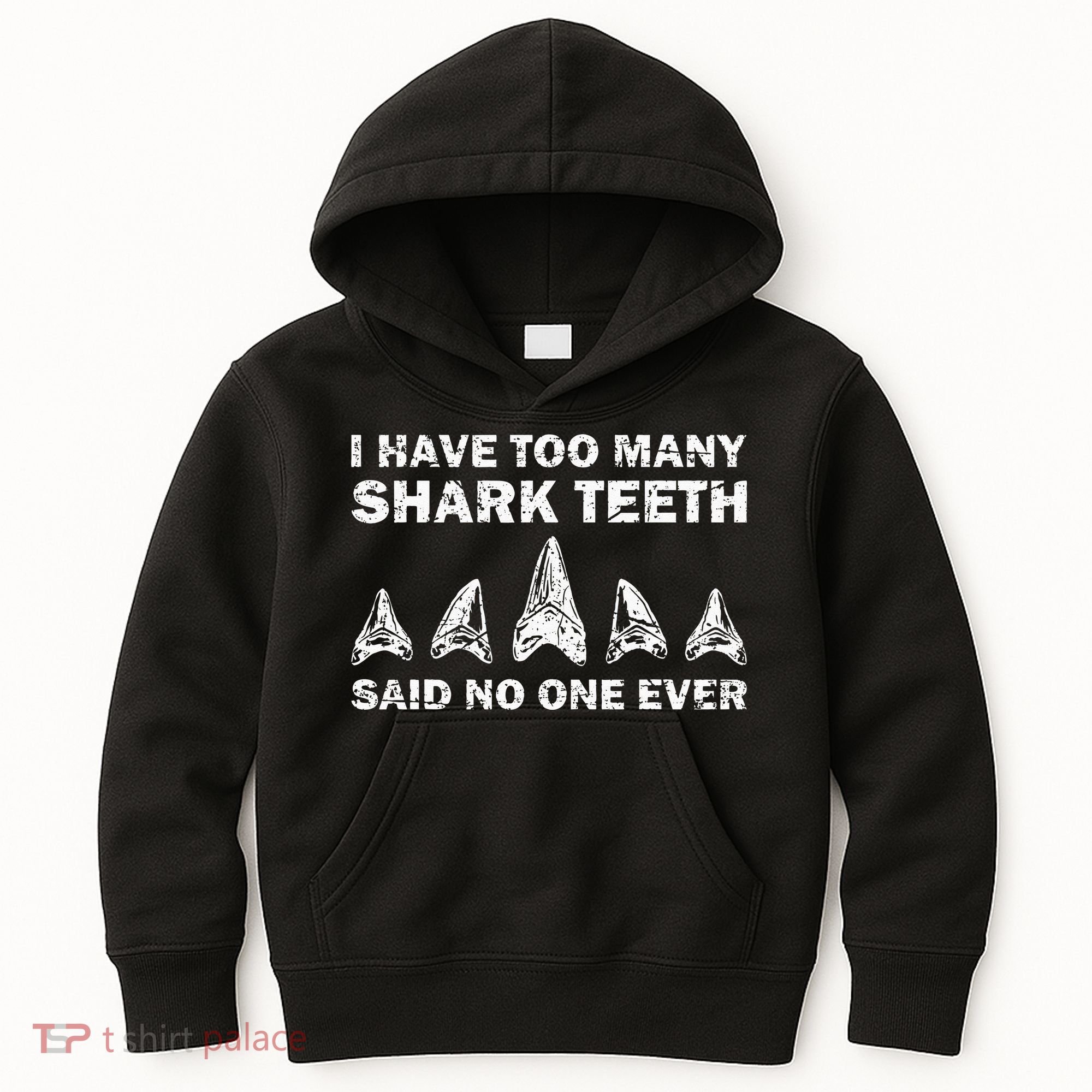 Cool Shark Teeth Collector Gift Funny Shark Teeth Hunting Kids Hoodie