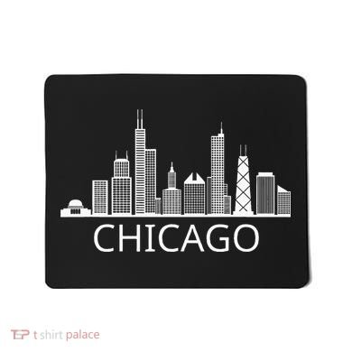 Chicago Skyline Throwback Design Classic Mousepad