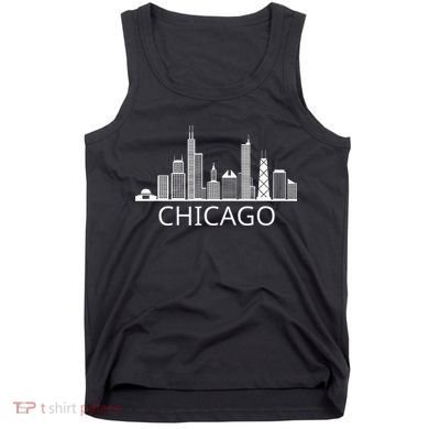 Chicago Skyline Throwback Design Classic Tank Top