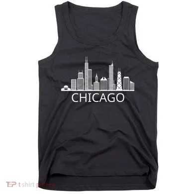 Chicago Skyline Throwback Design Classic Tank Top