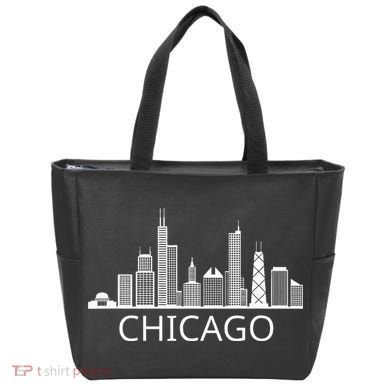 Chicago Skyline Throwback Design Classic Tote Bag